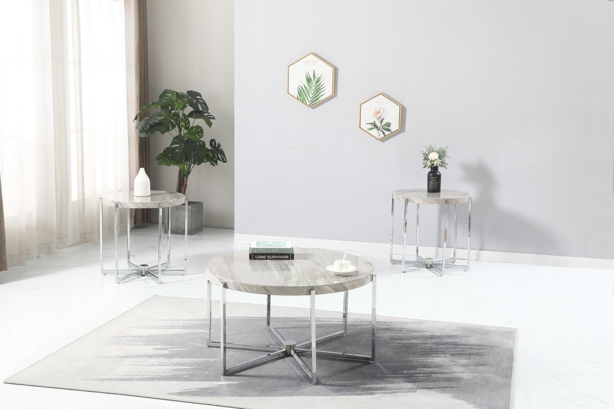 GRAY 3 PK TABLE SET (3/CN) view 2