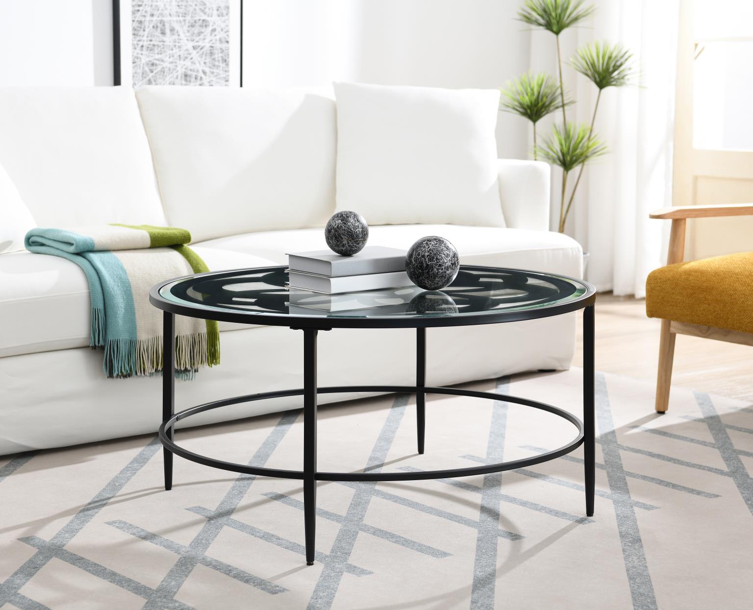 BLACK COFFEE TABLE & 2 END TABLE view 3