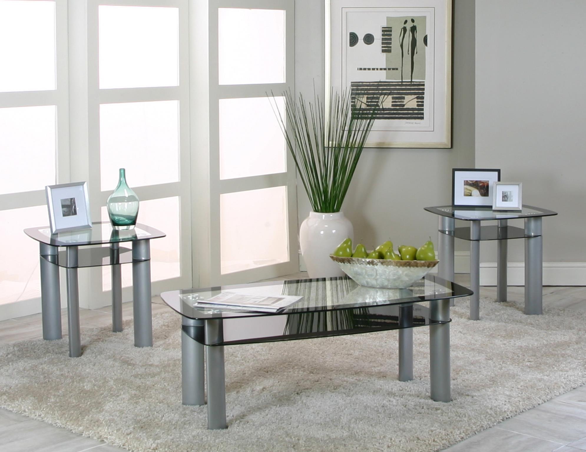 GRAY 3 PK TABLE SET (3/CN) view 2
