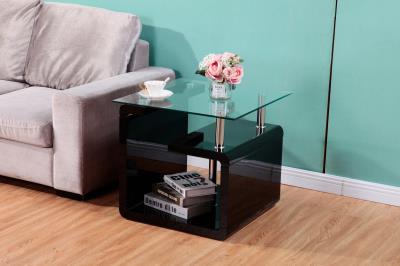 BLACK END TABLE