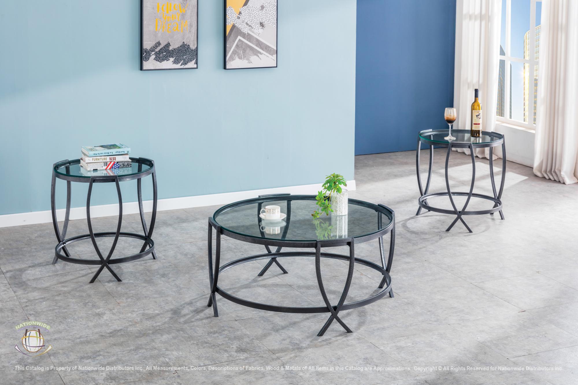 Cocktail & 2 End Tables view 2