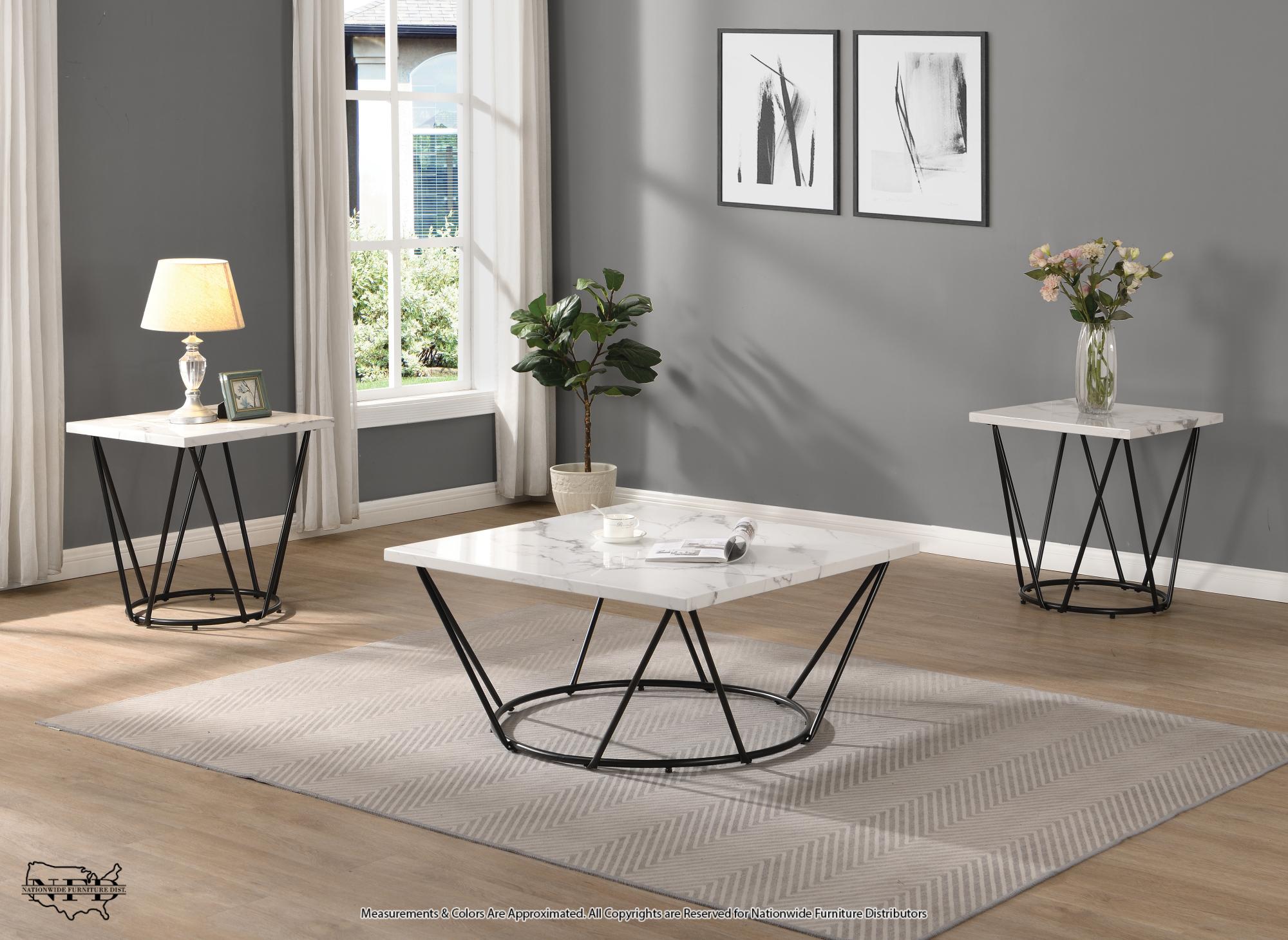 Cocktail & 2 End Tables