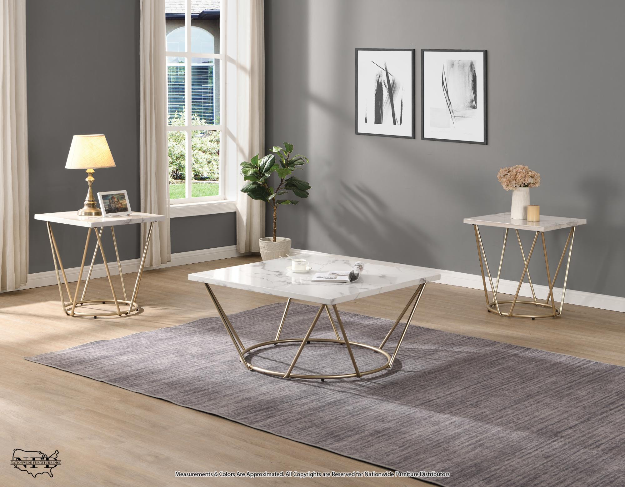 Cocktail & 2 End Tables