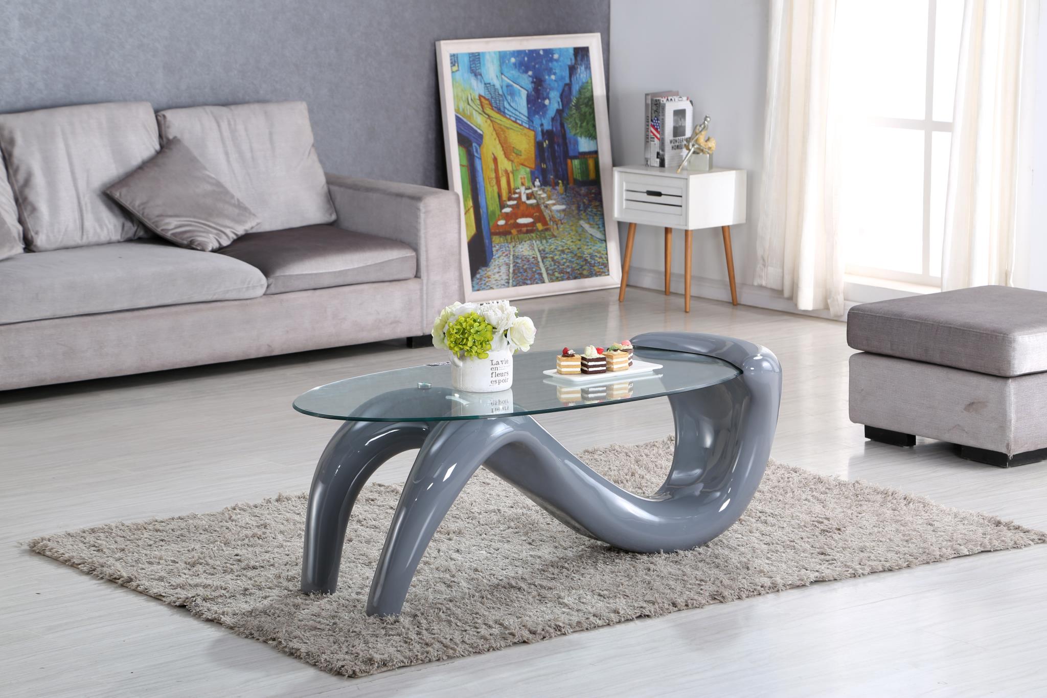 GRAY COFFEE TABLE view 2