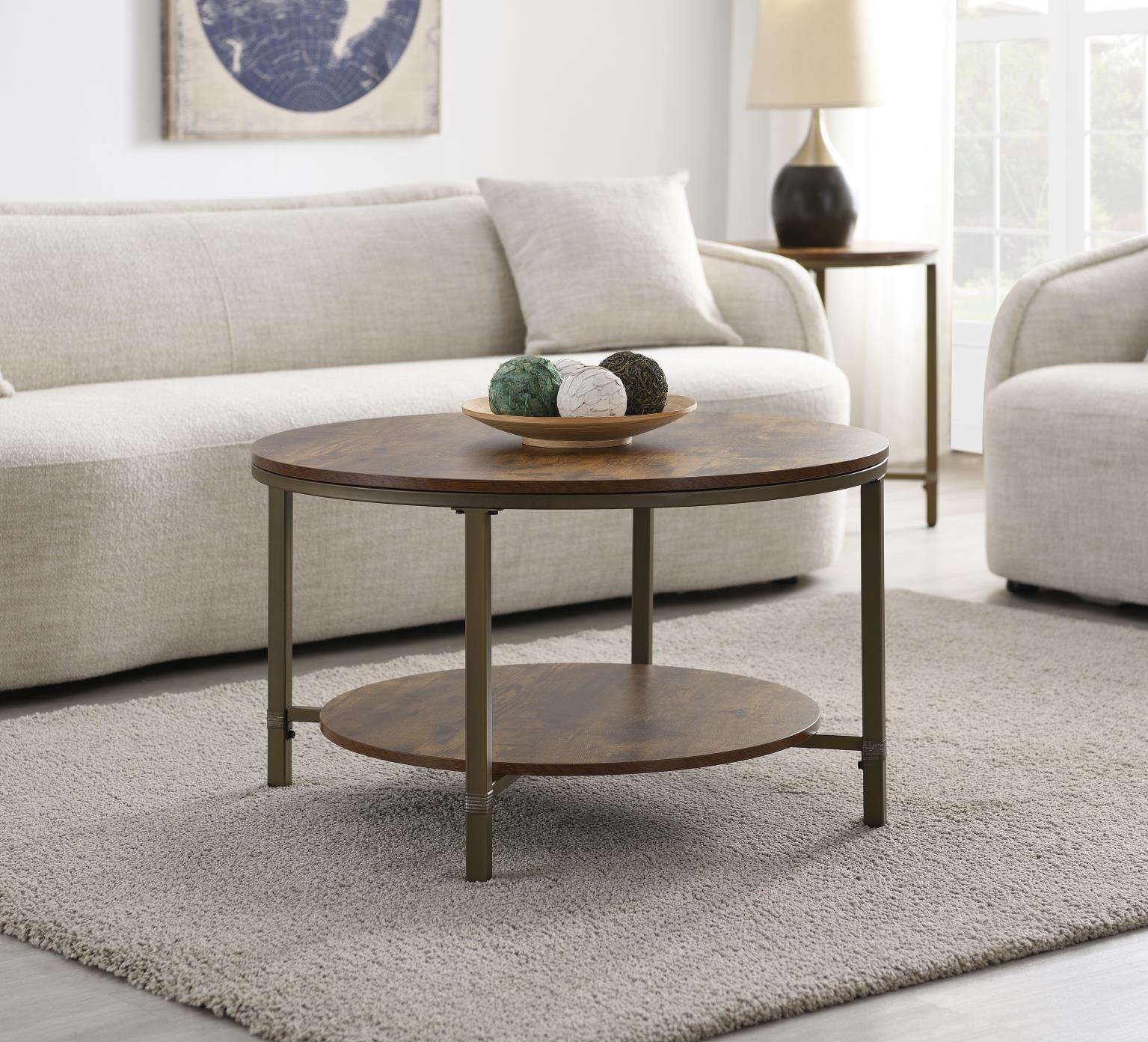 ROUND COFFEE TABLE & 2 END TABLE view 3