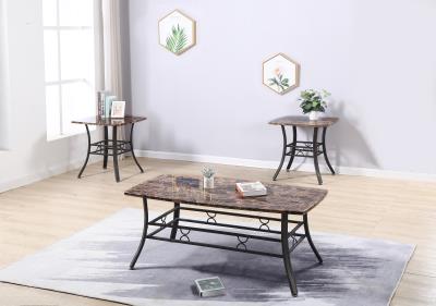 BROWN 3 PK TABLE SET (3/CN)