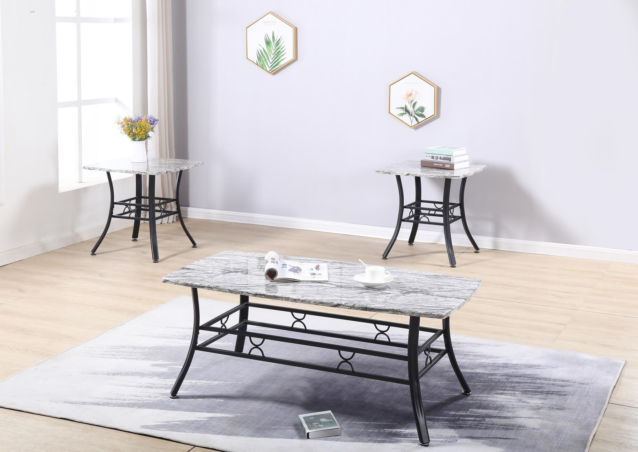 GRAY 3 PK TABLE SET (3/CN) view 2