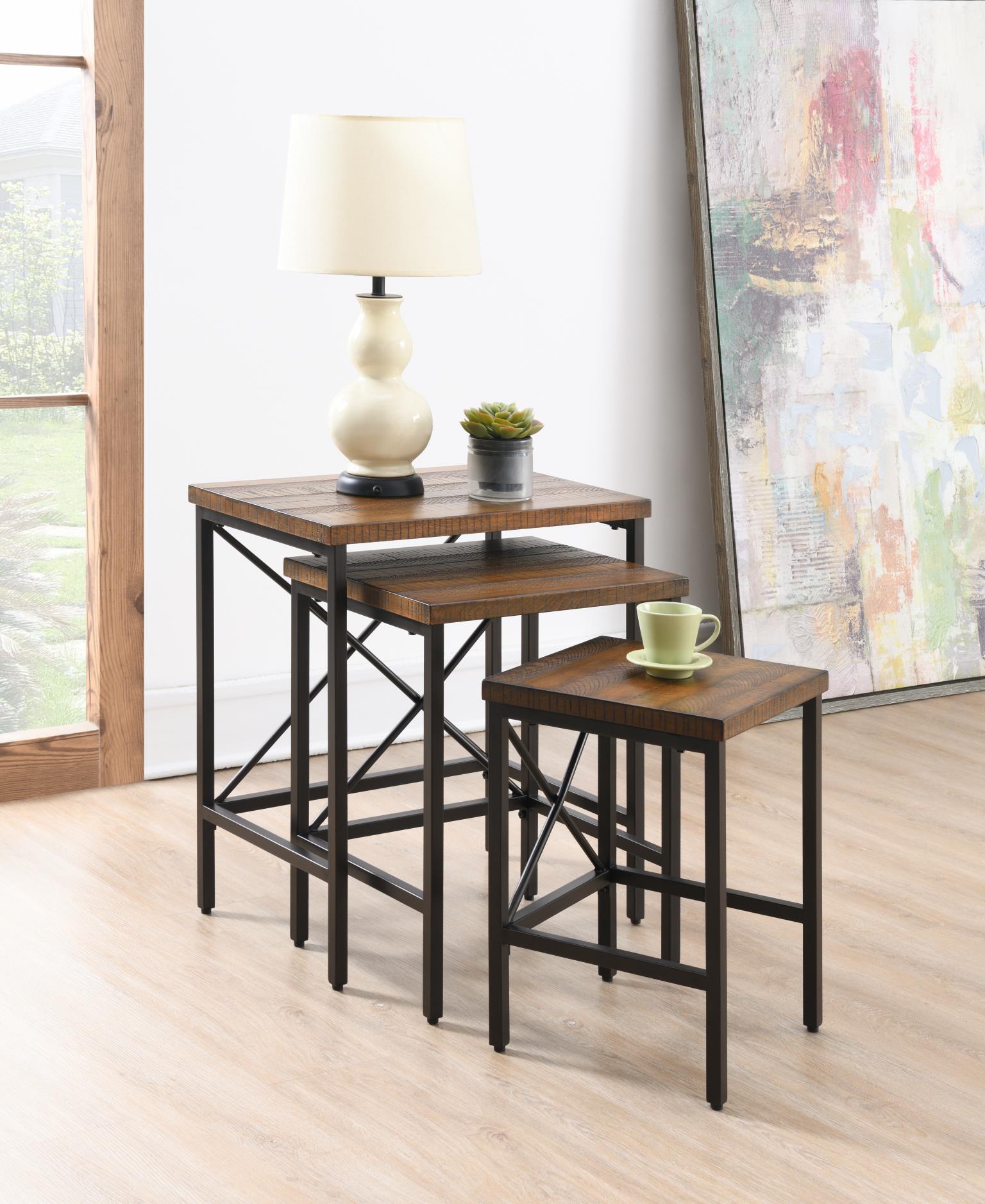 PEPPER 3 PC NESTING TABLES view 2