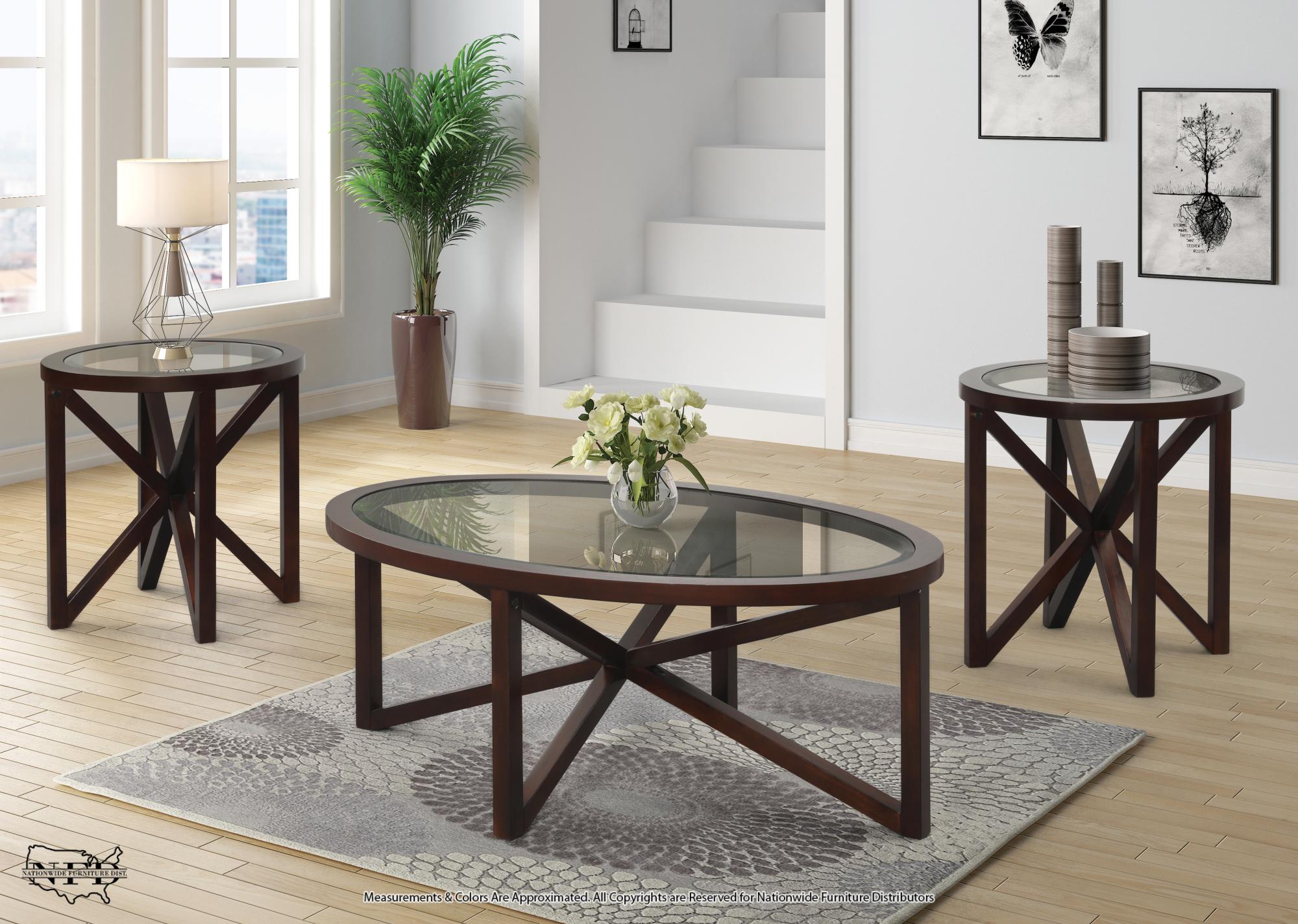 Cocktail & 2 End Tables
