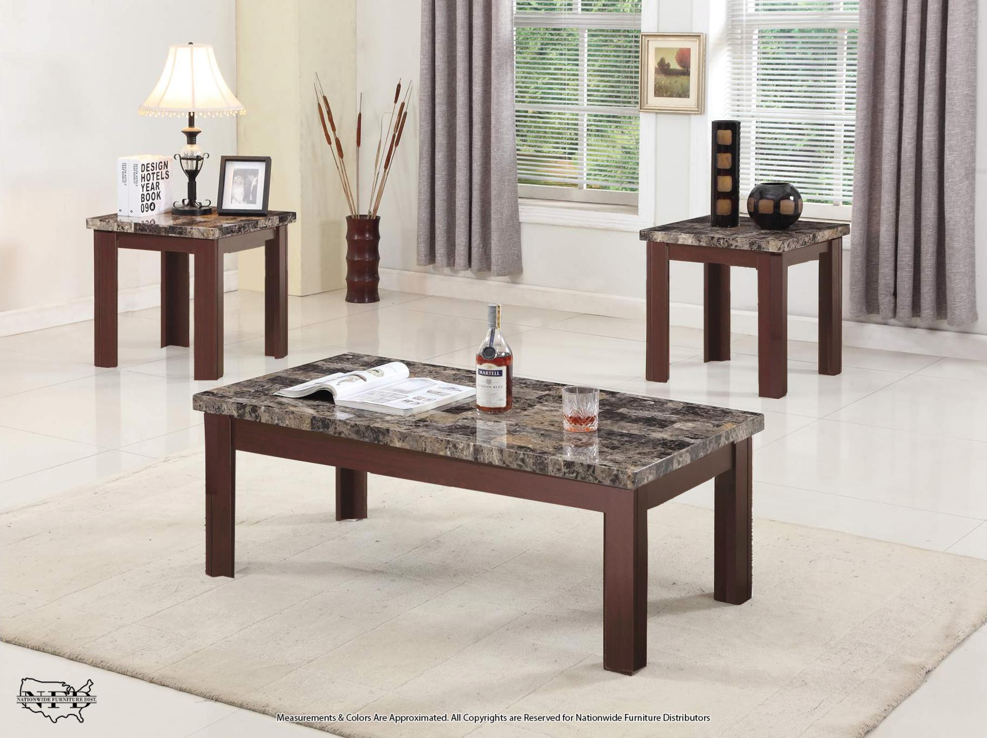 Cocktail & 2 End Tables