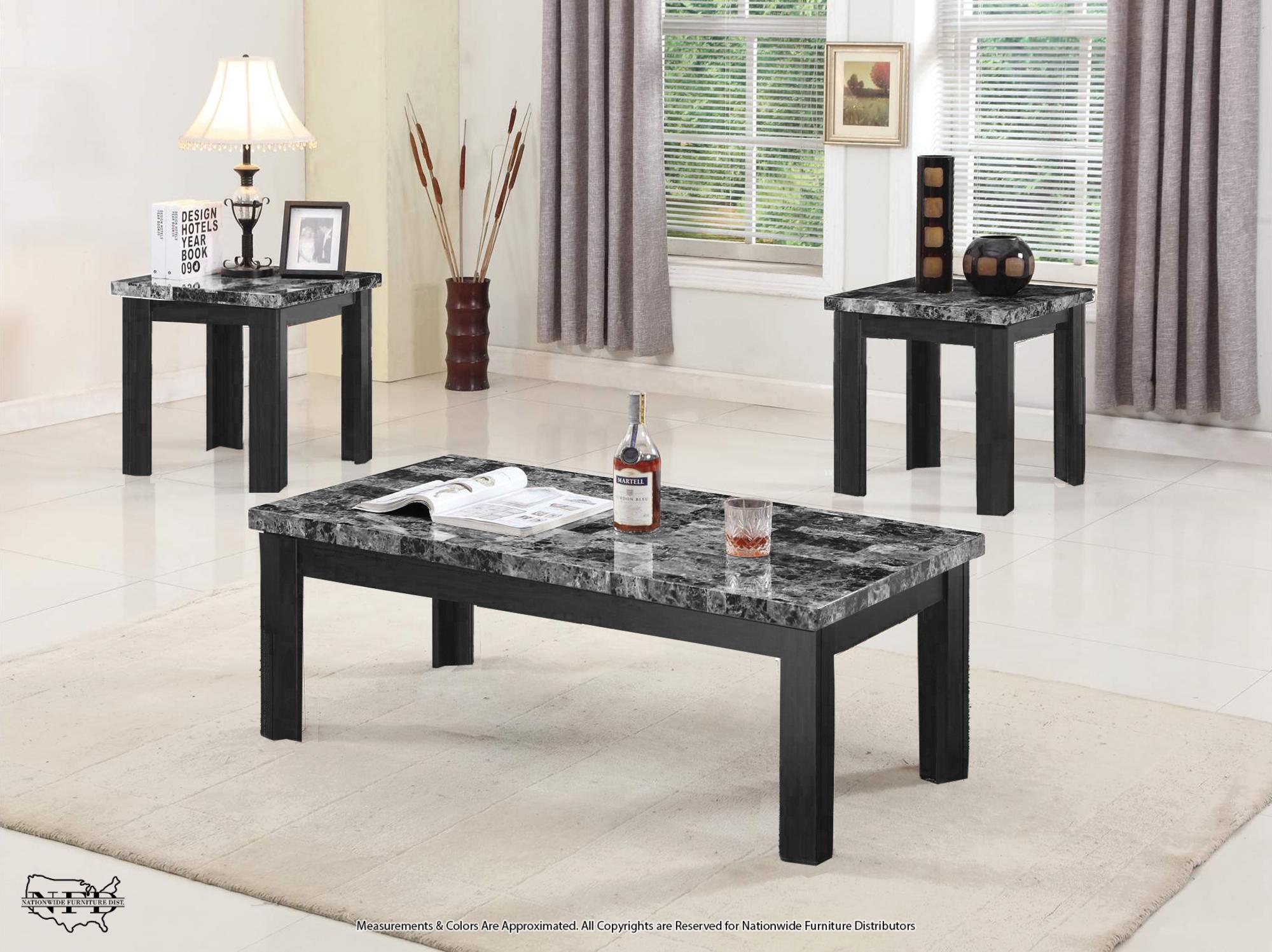 Cocktail & 2 End Tables