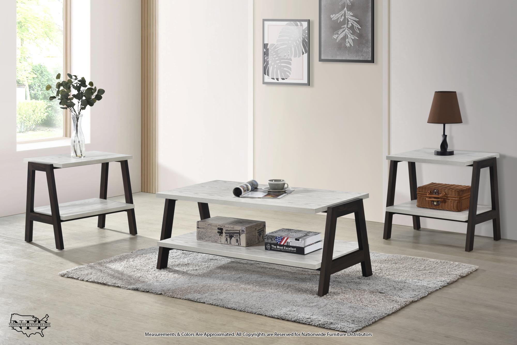 Cocktail & 2 End Tables