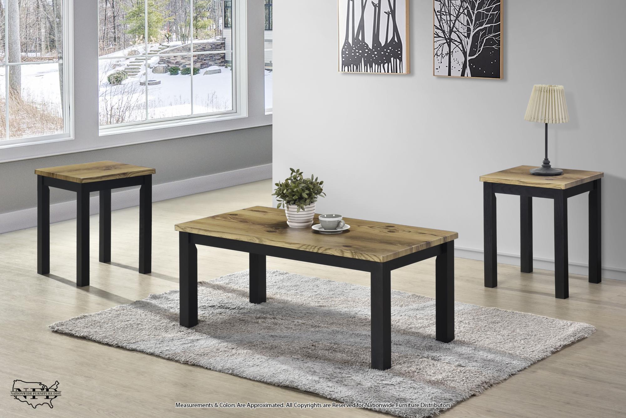 Cocktail & 2 End Tables