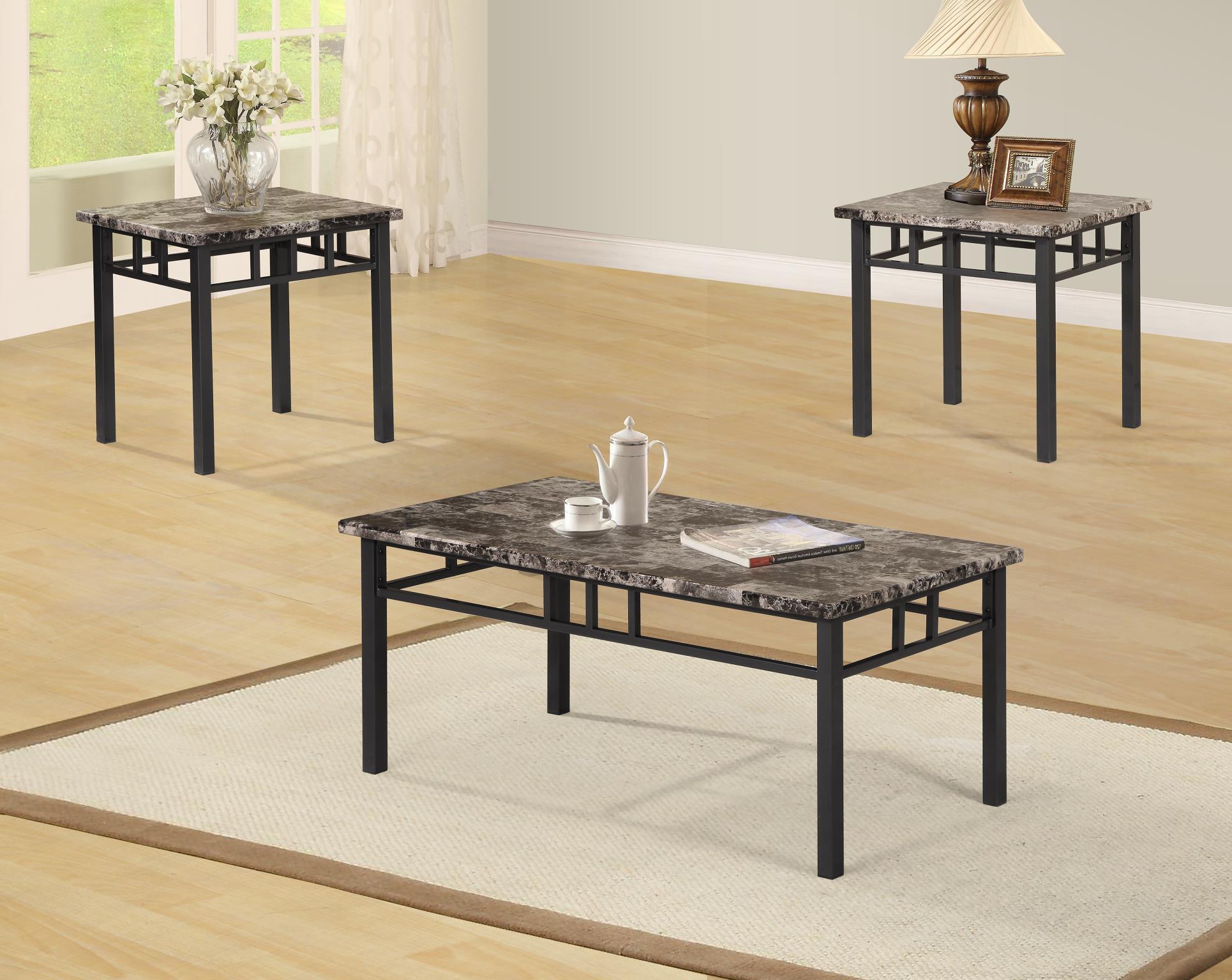 BROWN 3 PK TABLE SET (3/CN) view 2
