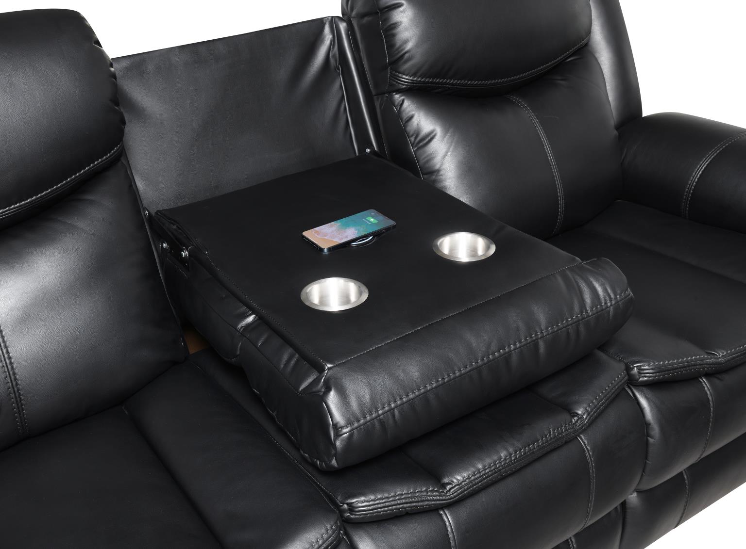 BLACK POWER RECLINING CHAIR W/LED LIGHT view 5