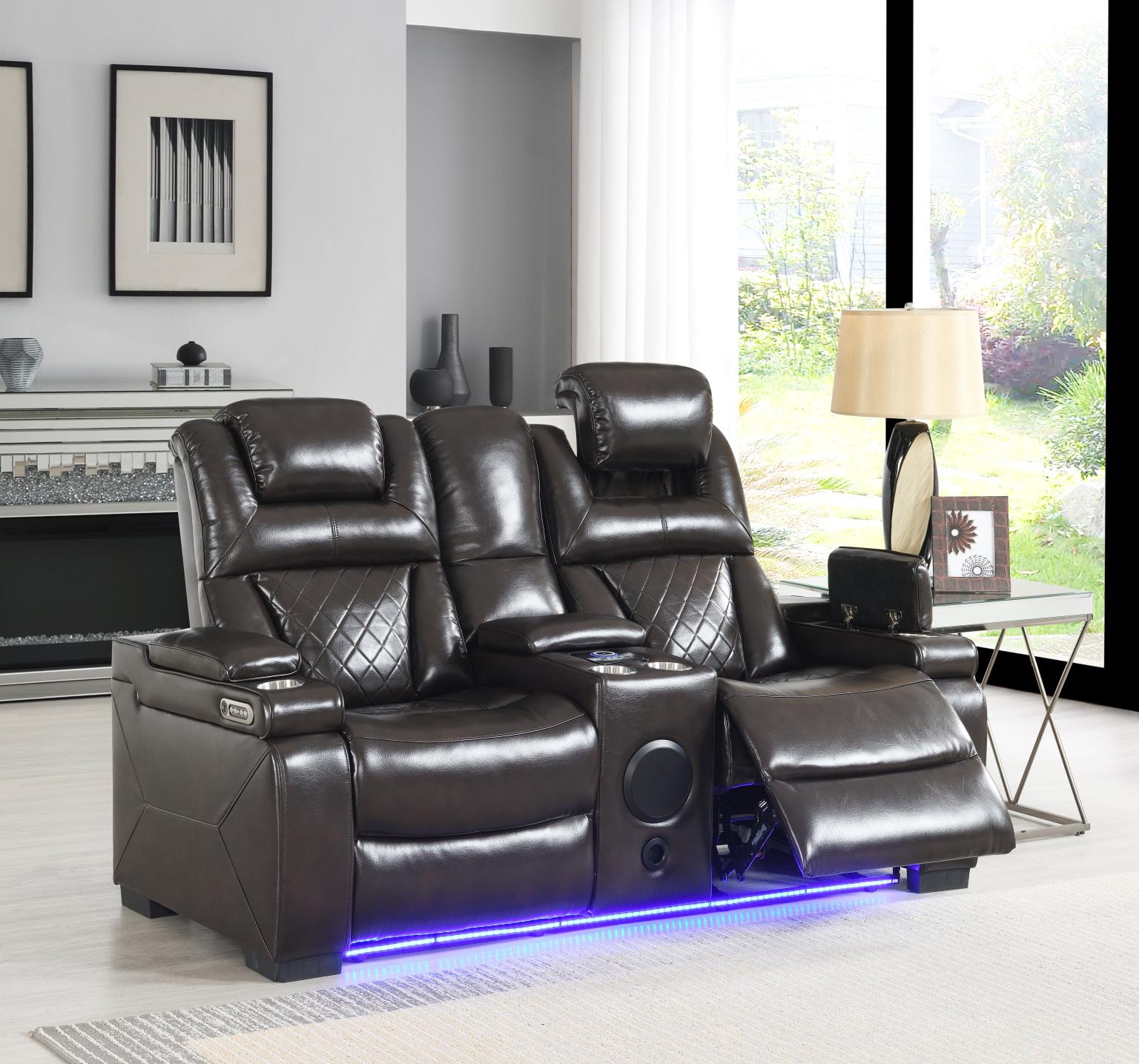 POWER RECLINING SOFA-POWER RECLINING LOVESEAT view 4