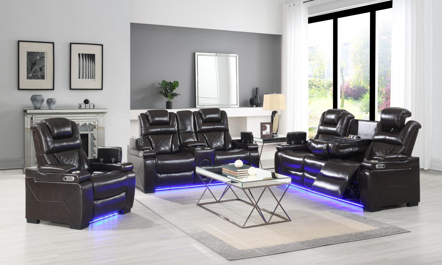 POWER RECLINING SOFA-POWER RECLINING LOVESEAT-POWER RELINING CHAIR view 2