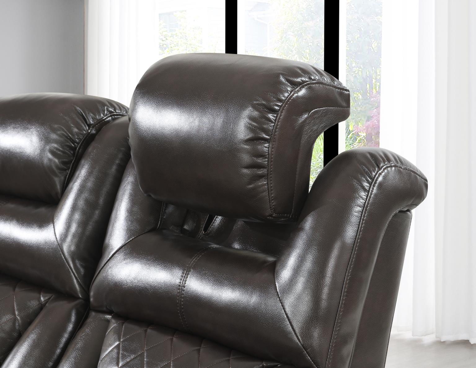 DARK BROWN POWER RECLINING CHAIR view 6