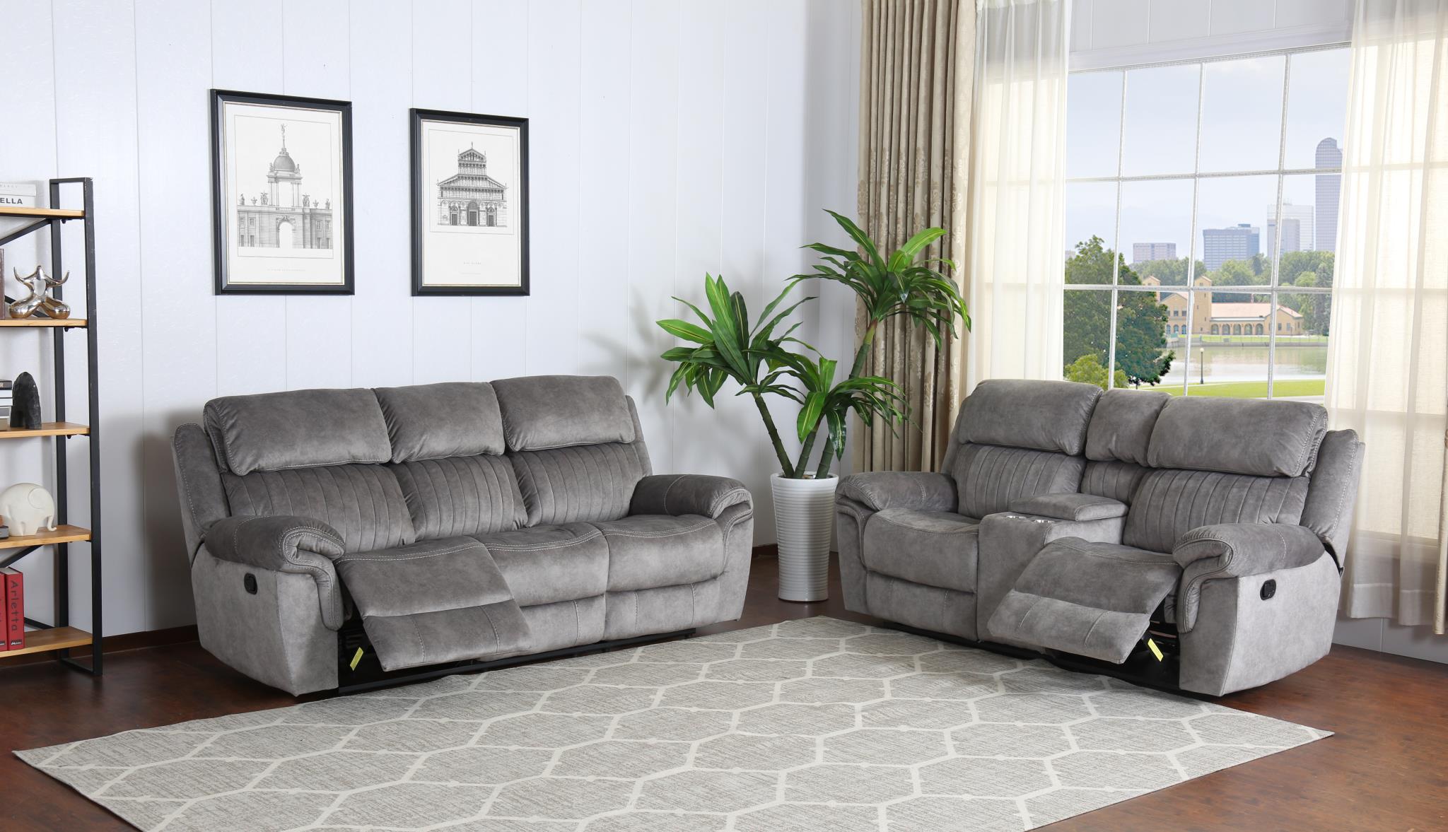 GRAY MOTION LOVESEAT view 2