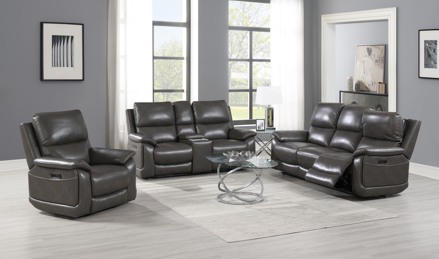 POWER RECLINING SOFA-POWER RECLINING LOVESEAT-POWER RELINING CHAIR view 2