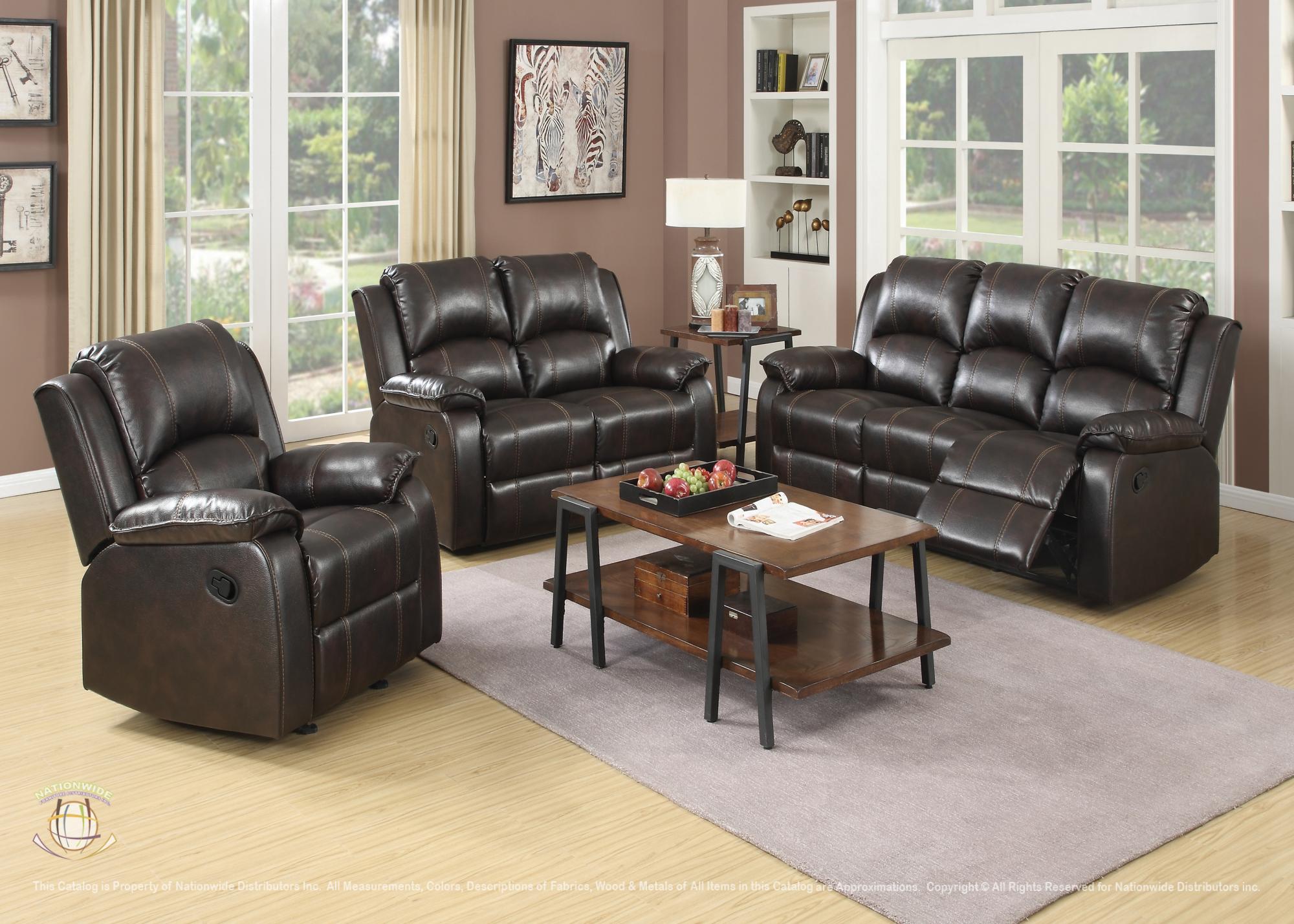 Reclining Sofa and Reclining Loveseat