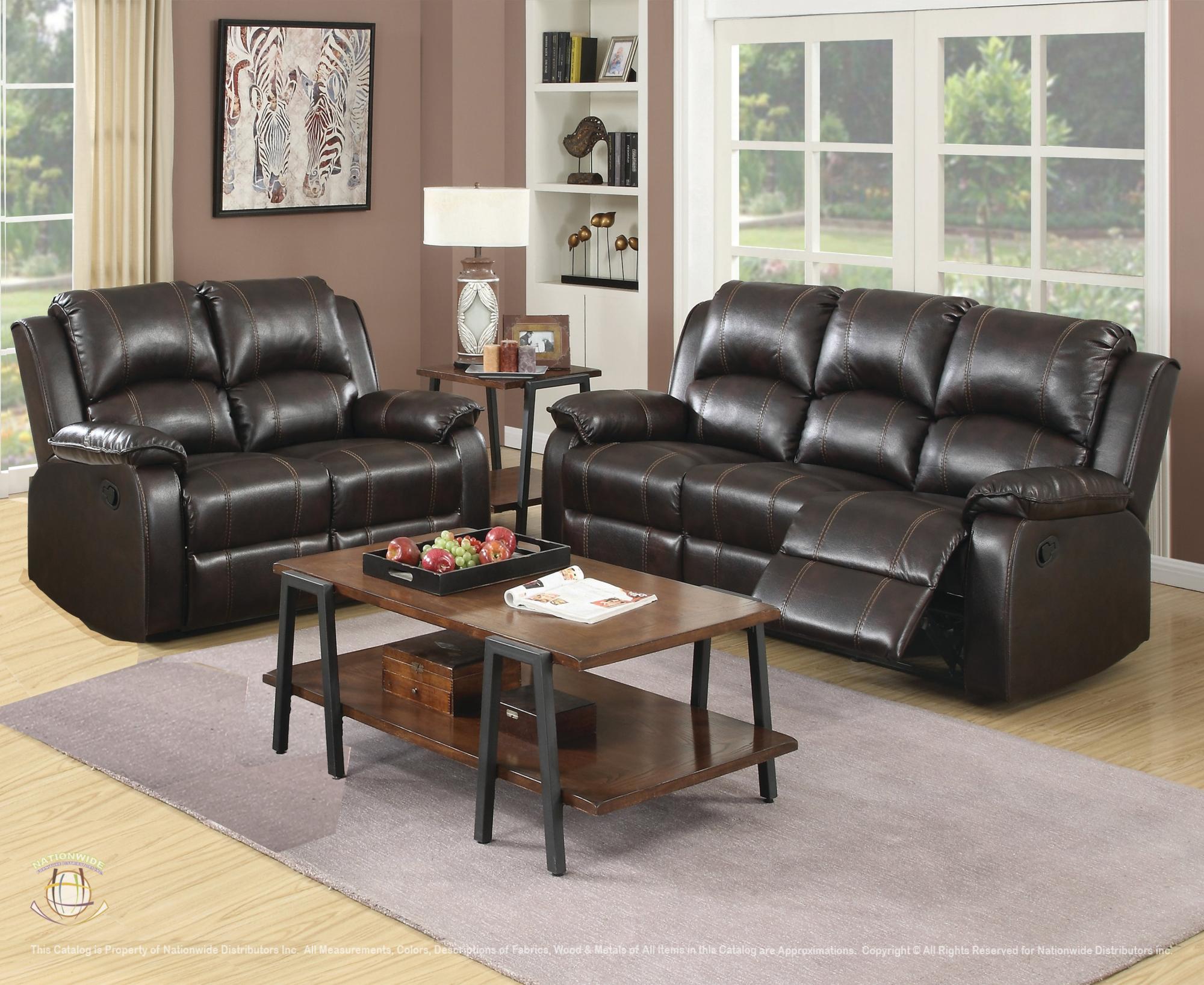 Reclining Sofa and Reclining Loveseat view 2