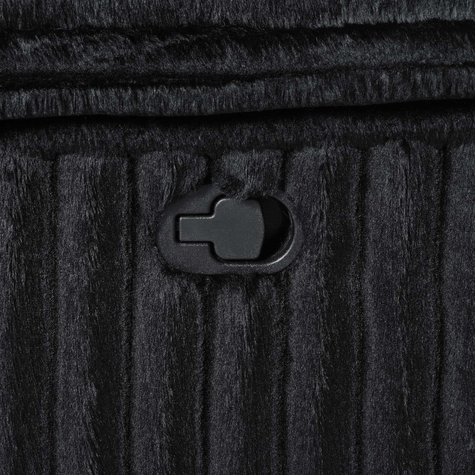 BLACK CORDUROY MOTION GLIDER CHAIR view 5