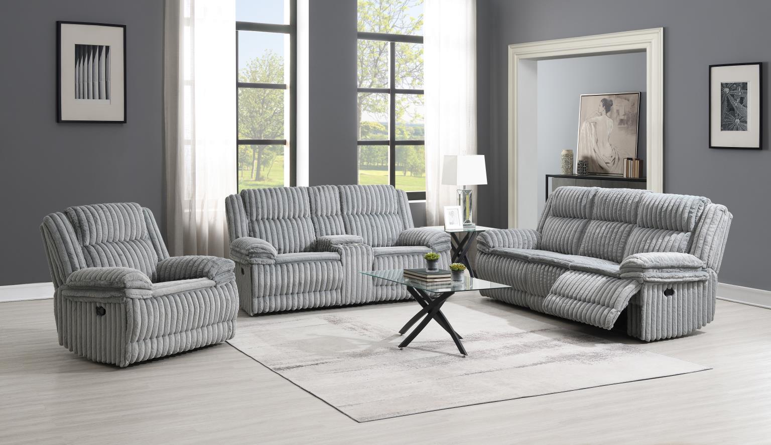 RECLINING SOFA-RECLINING LOVESEAT-RECLINING CHAIR view 2