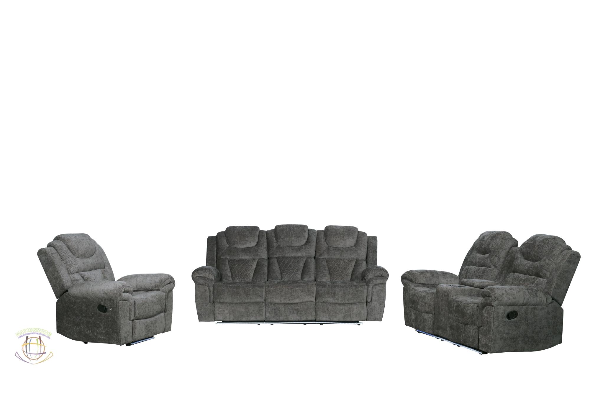 Reclining Sofa and Reclining Loveseat view 2