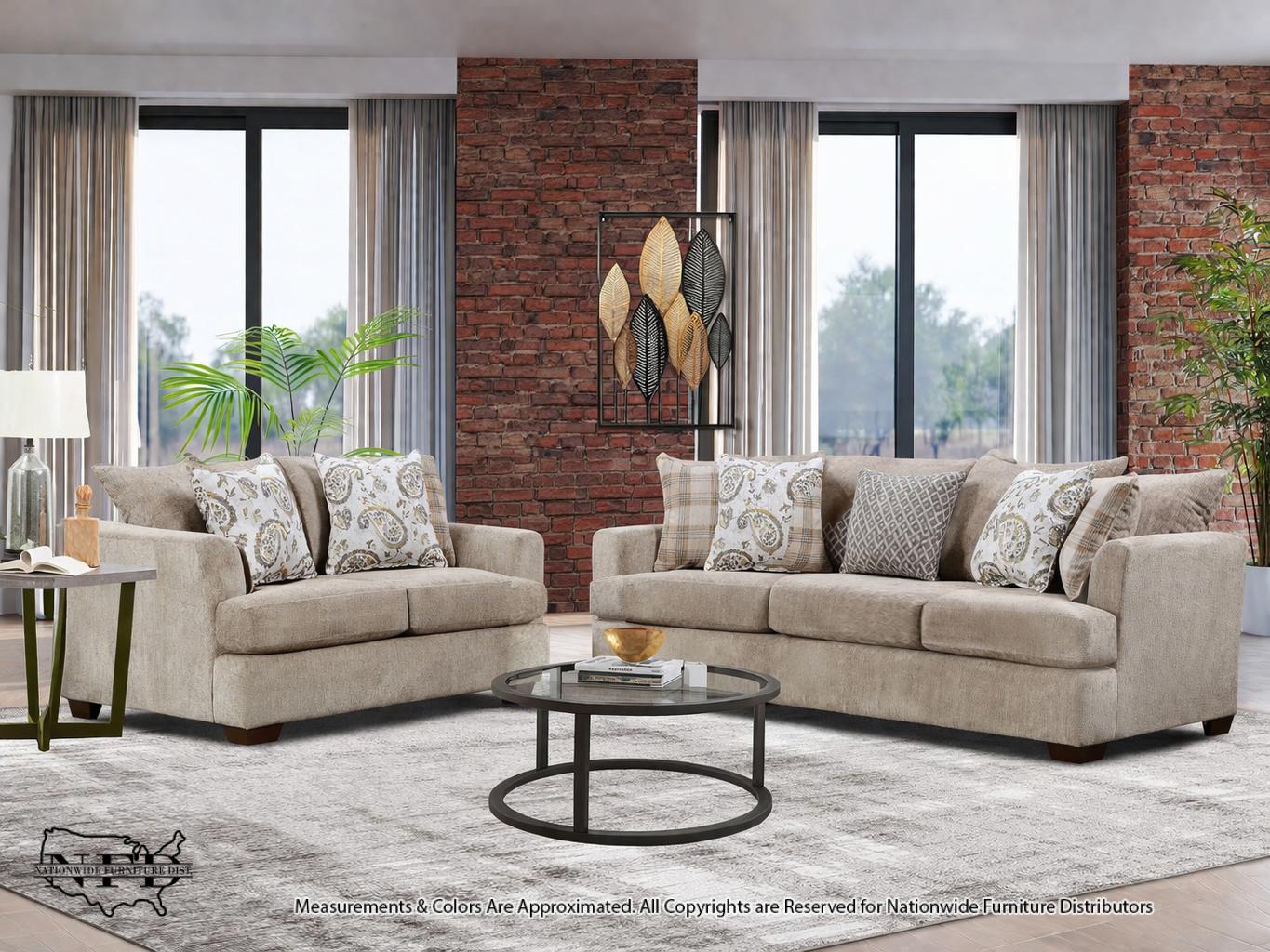 Sofa and Loveseat