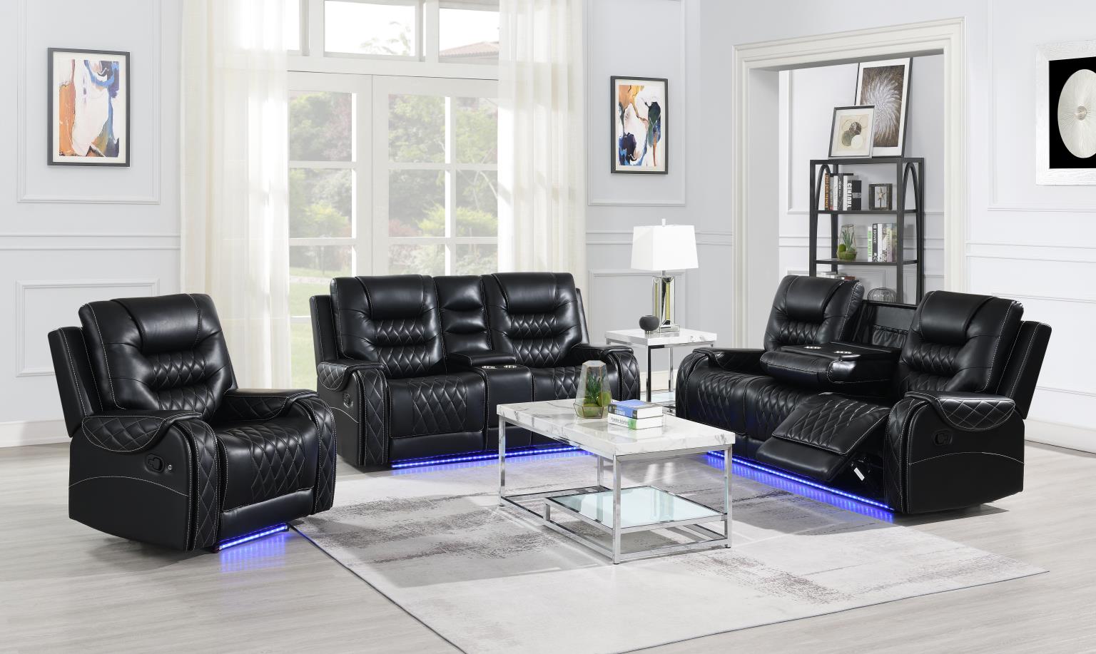 RECLINING SOFA-RECLINING LOVESEAT view 2
