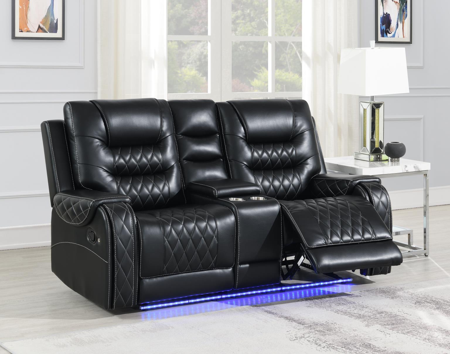 BLACK MOTION LOVESEAT view 2