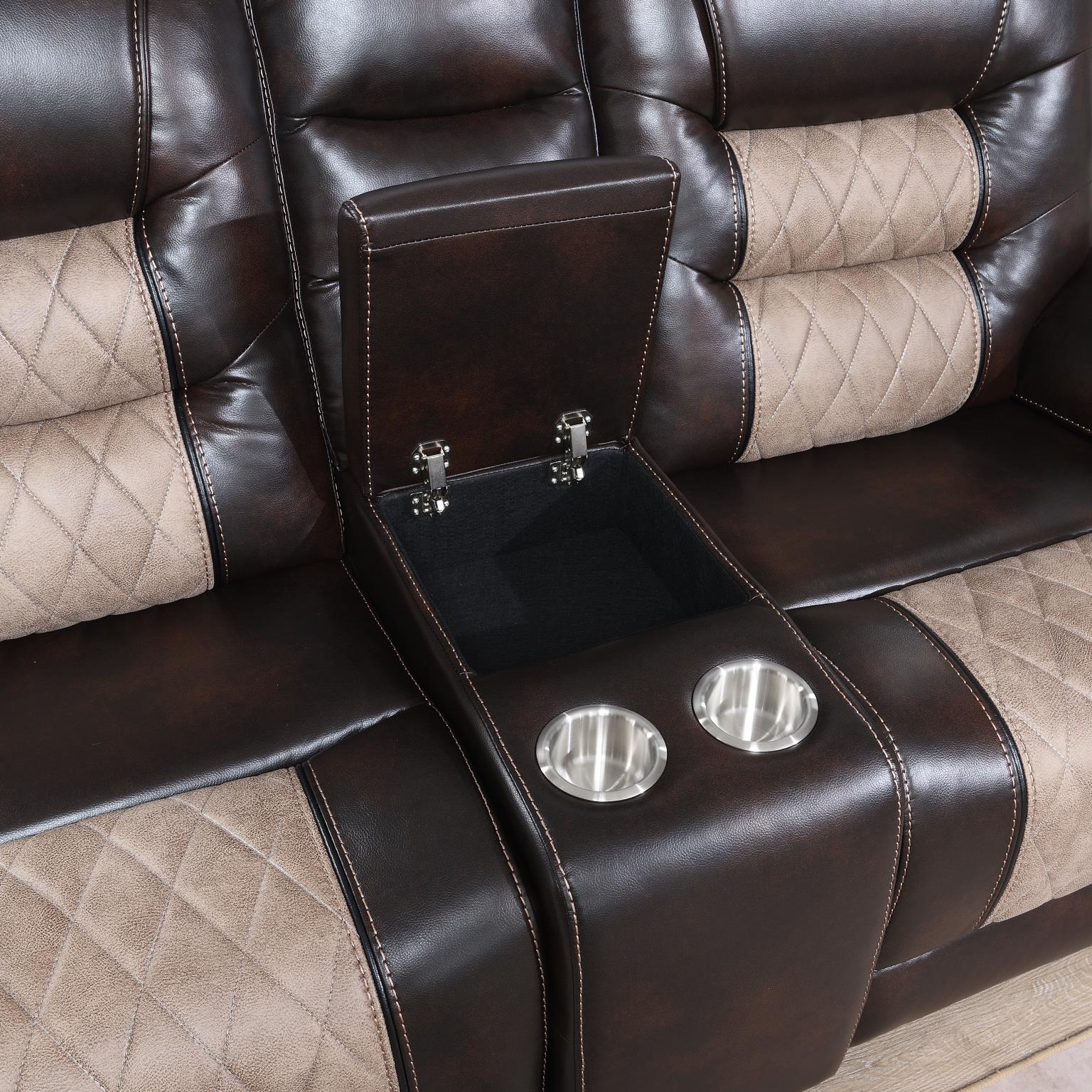BROWN MOTION GLIDER LOVESEAT view 4