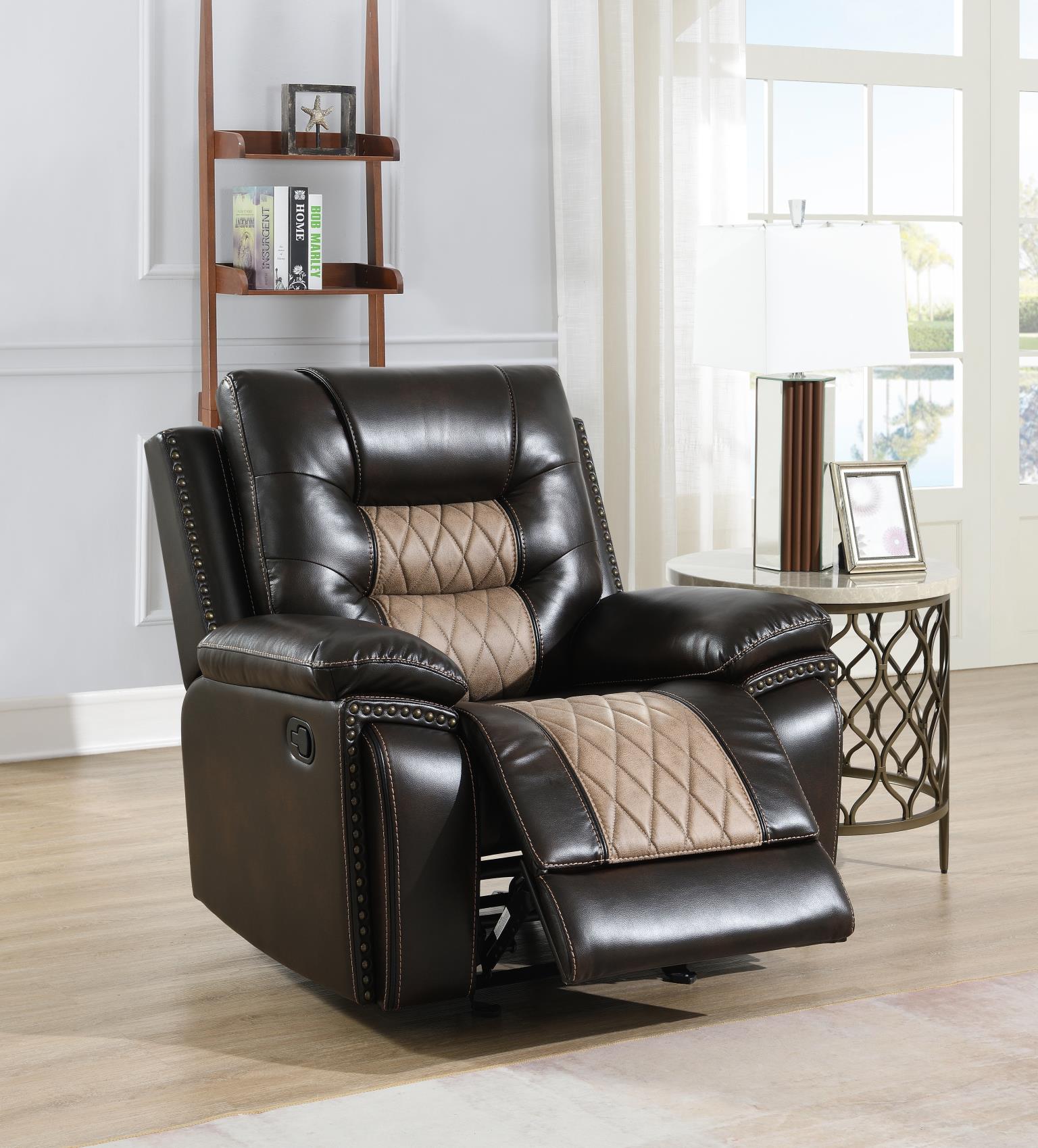 BROWN MOTION GLIDER CHAIR view 2
