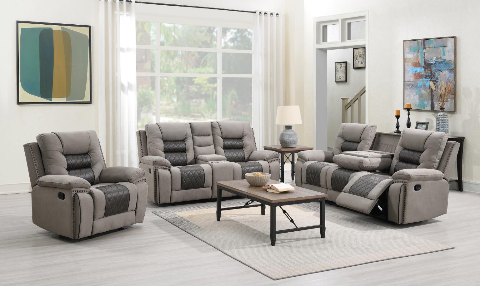 RECLINING SOFA-RECLINING LOVESEAT-RECLINING CHAIR view 2