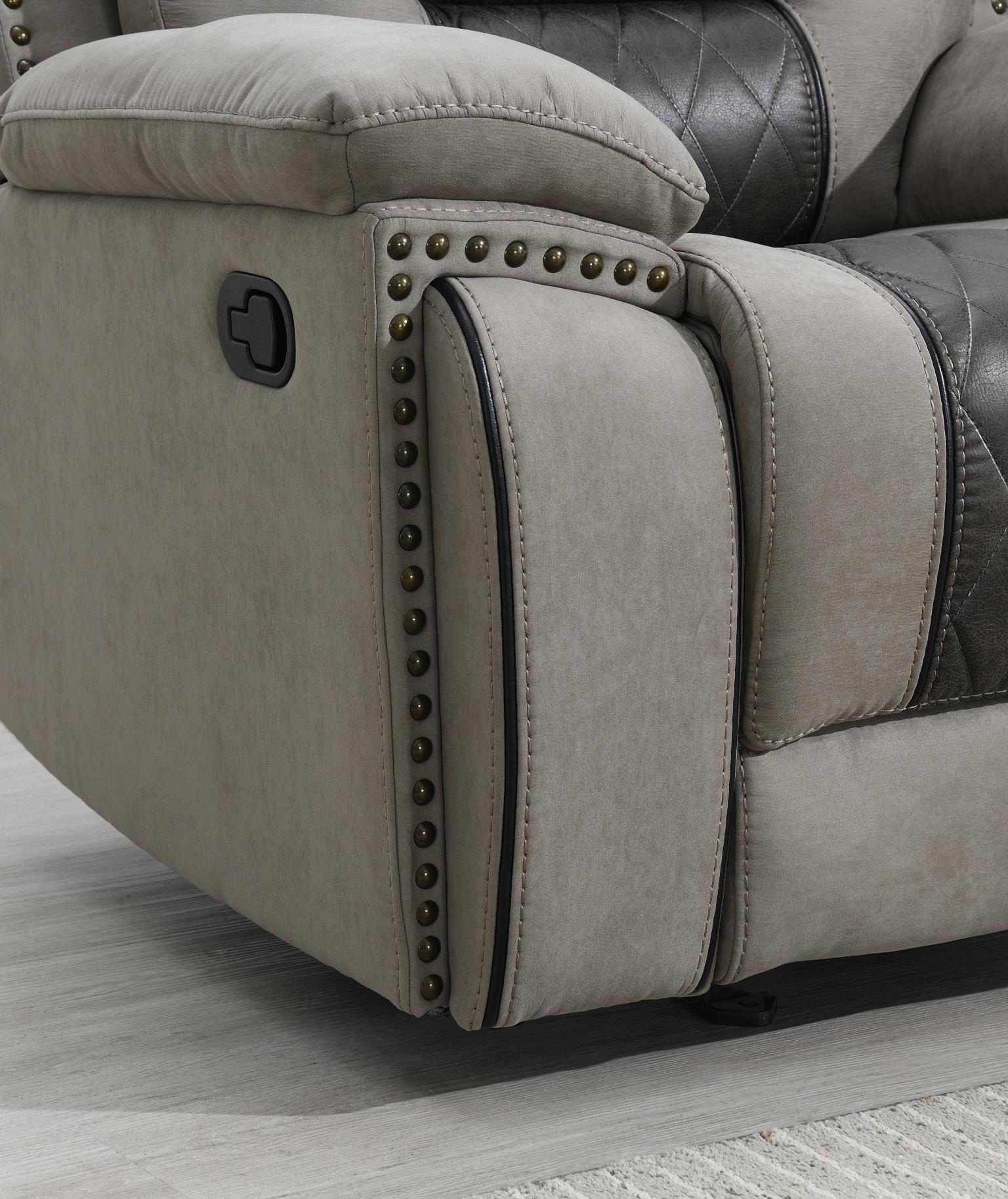 GRAY/CHARCOAL MOTION GLIDER CHAIR view 3