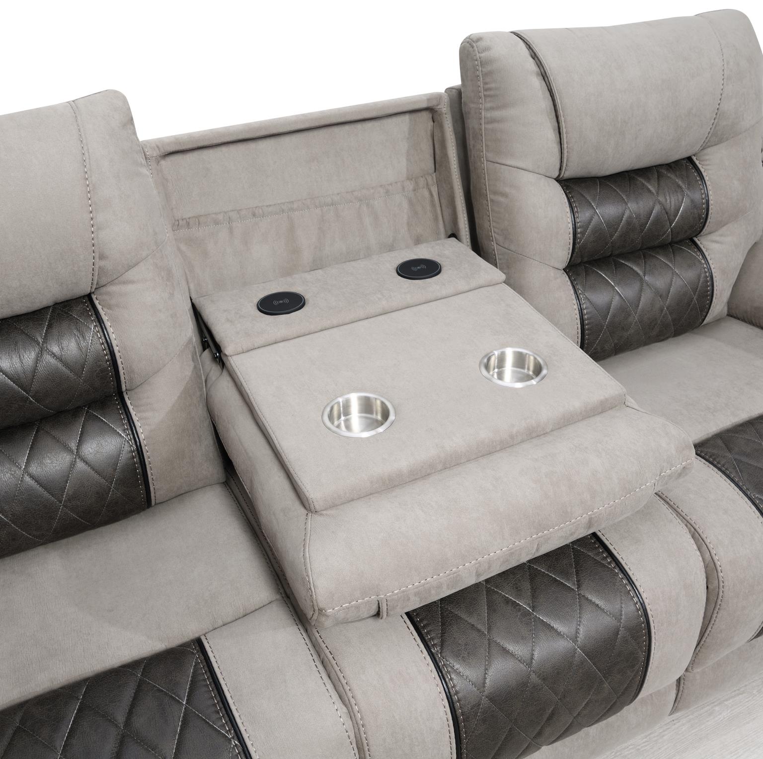GRAY/CHARCOAL MOTION GLIDER CHAIR view 5