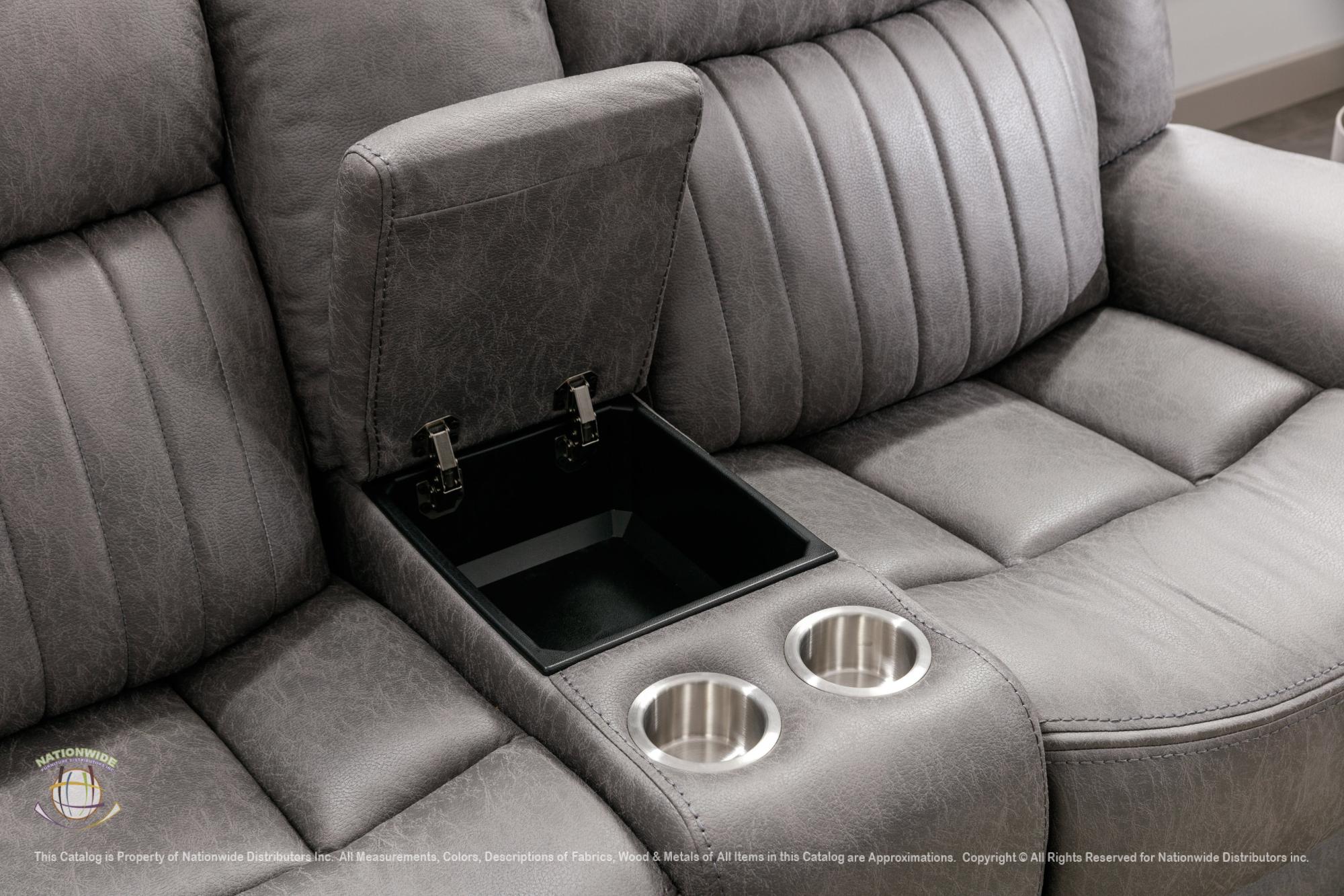 Reclining Sofa w/ Drop Table and Loveseat w/ Console & USB view 5