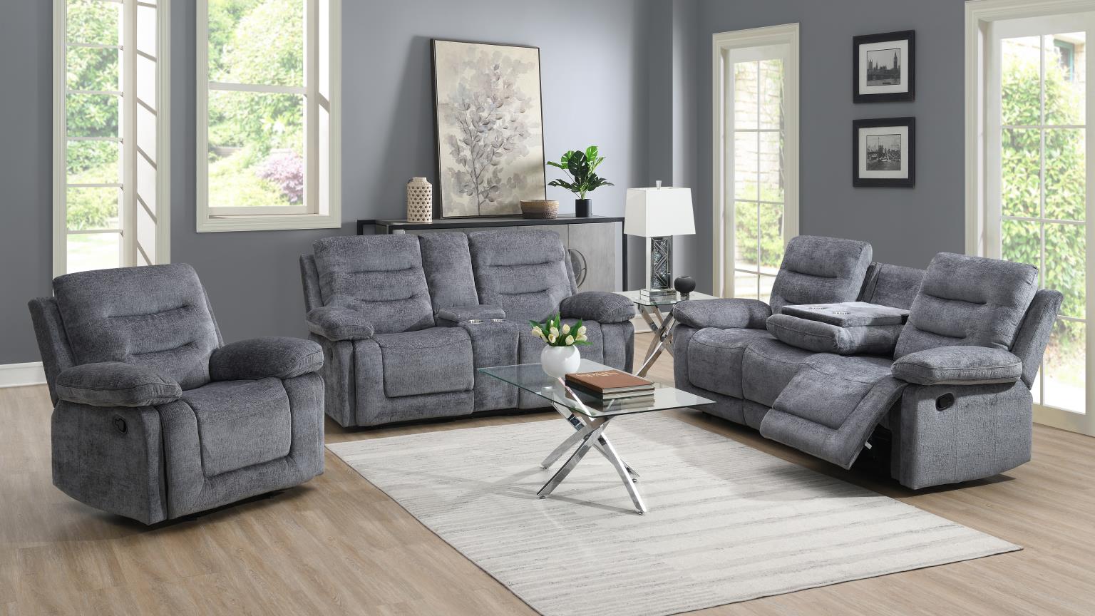 RECLINING SOFA-RECLINING LOVESEAT view 2