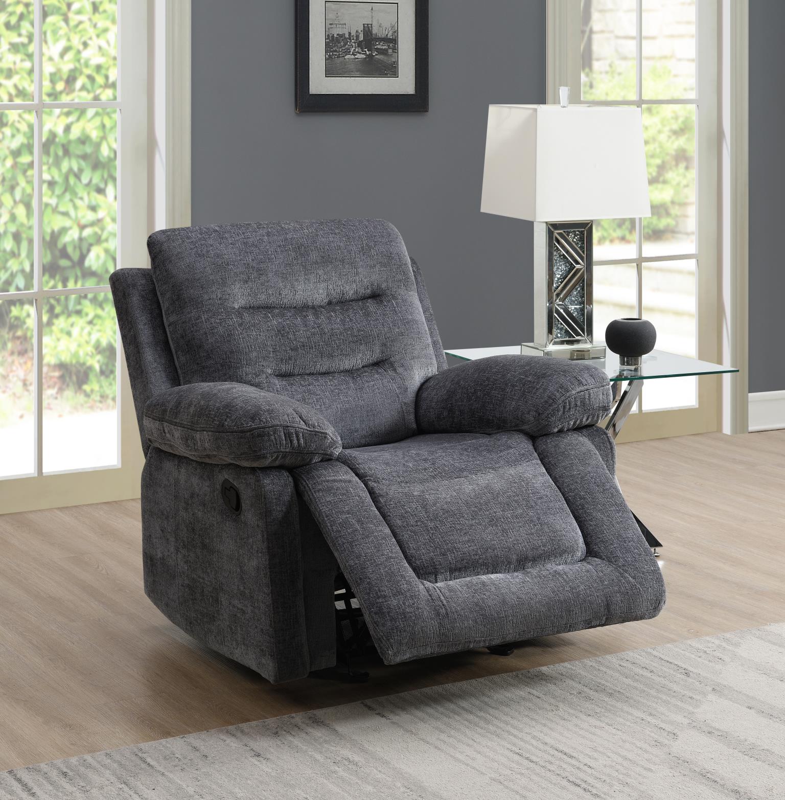 GRAY MOTION GLIDER CHAIR view 2