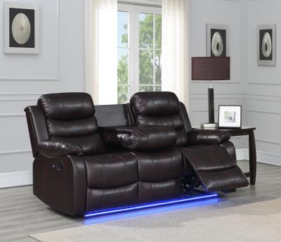 BROWN MOTION LED SOFA — Decor