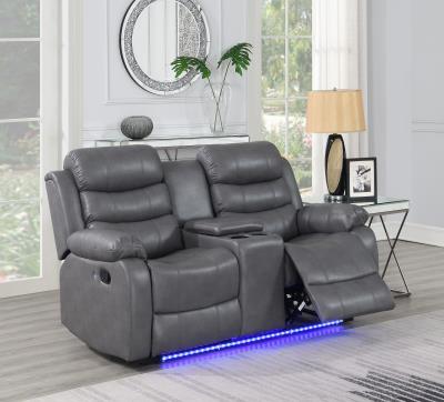 GRAY MOTION LED LOVESEAT