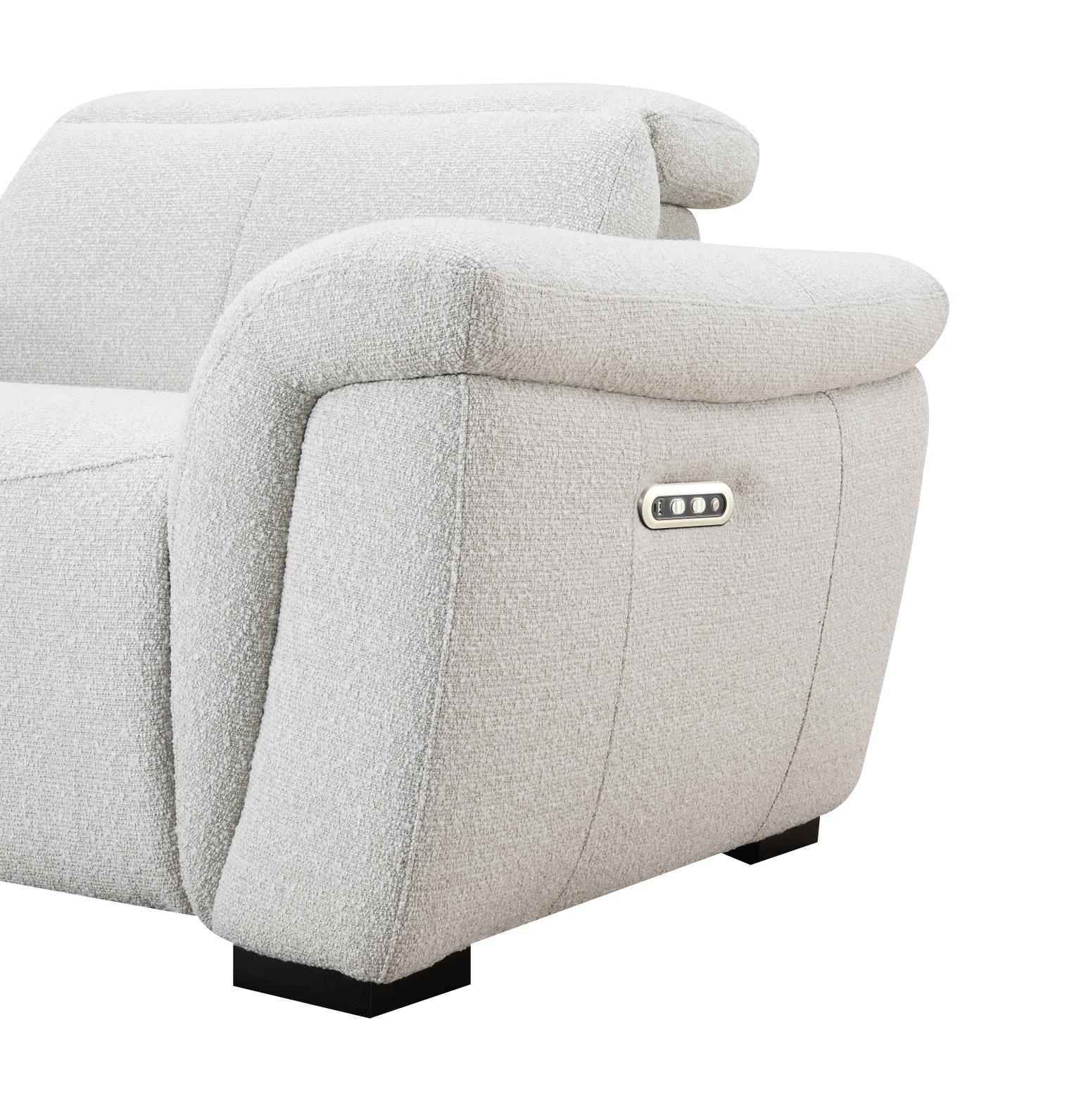6 PC BEIGE POWER RECLINING SECTIONAL W/POWER HEADREST view 4