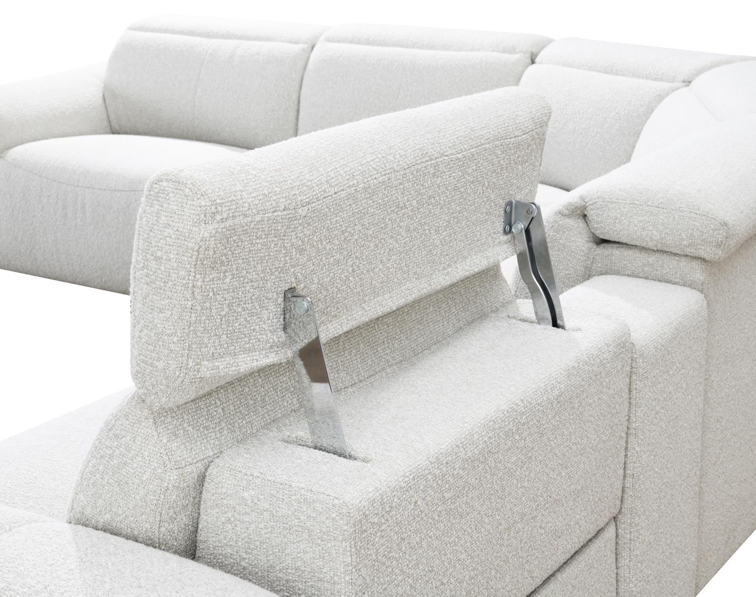 6 PC BEIGE POWER RECLINING SECTIONAL W/POWER HEADREST view 5