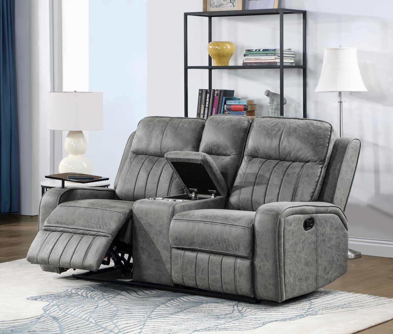 GRAY MOTION LOVESEAT view 2