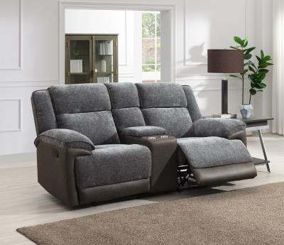 GRAY MOTION LOVESEAT
