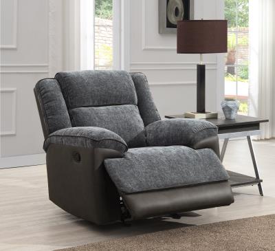 GRAY MOTION GLIDER CHAIR