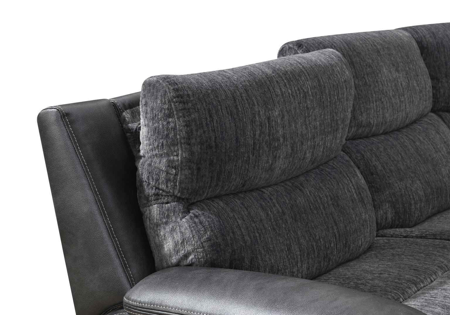 6 PC DARK GRAY POWER RECLINING SECTIONAL W/POWER HEADREST view 5