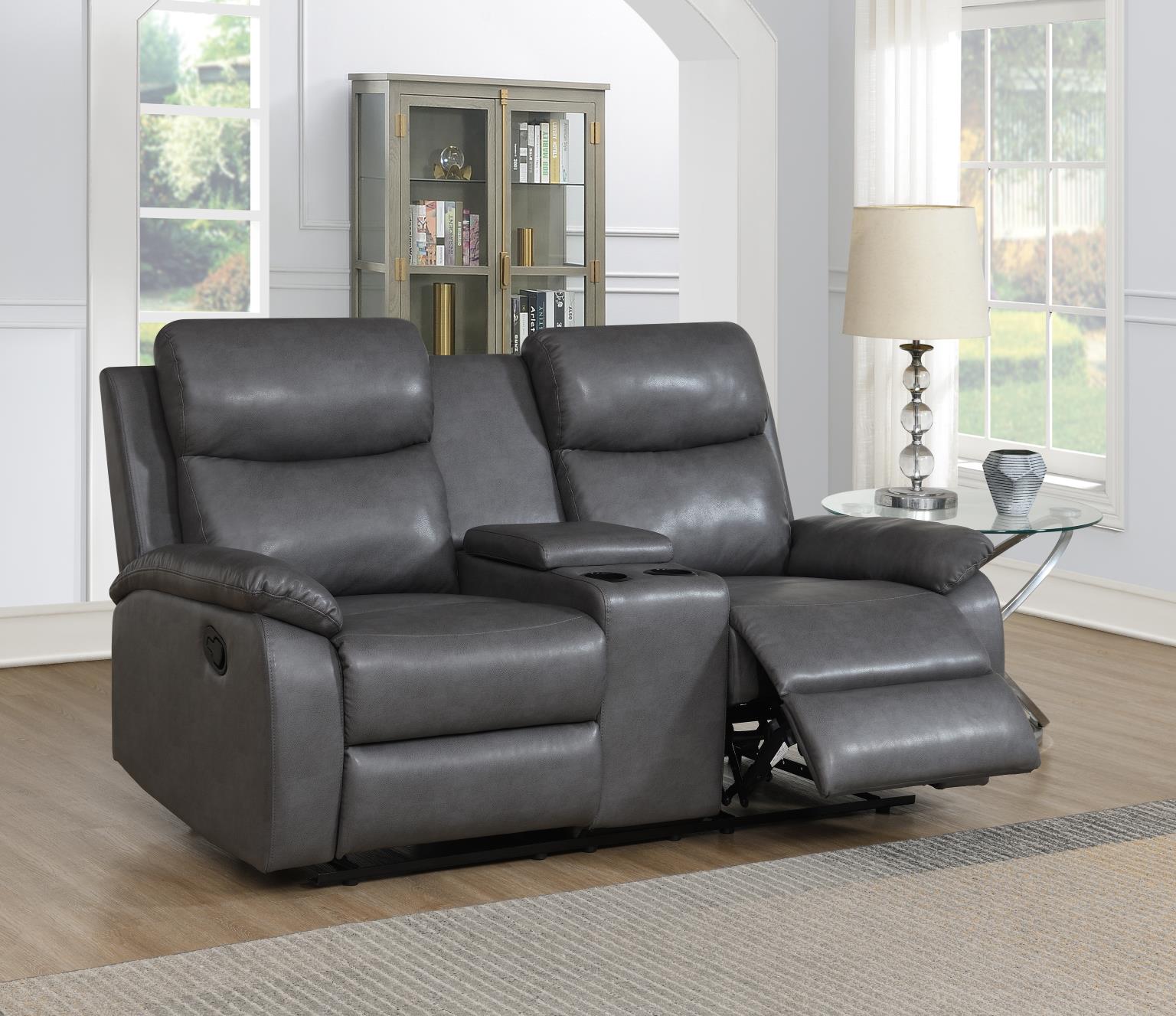GRAY MOTION LOVESEAT view 2