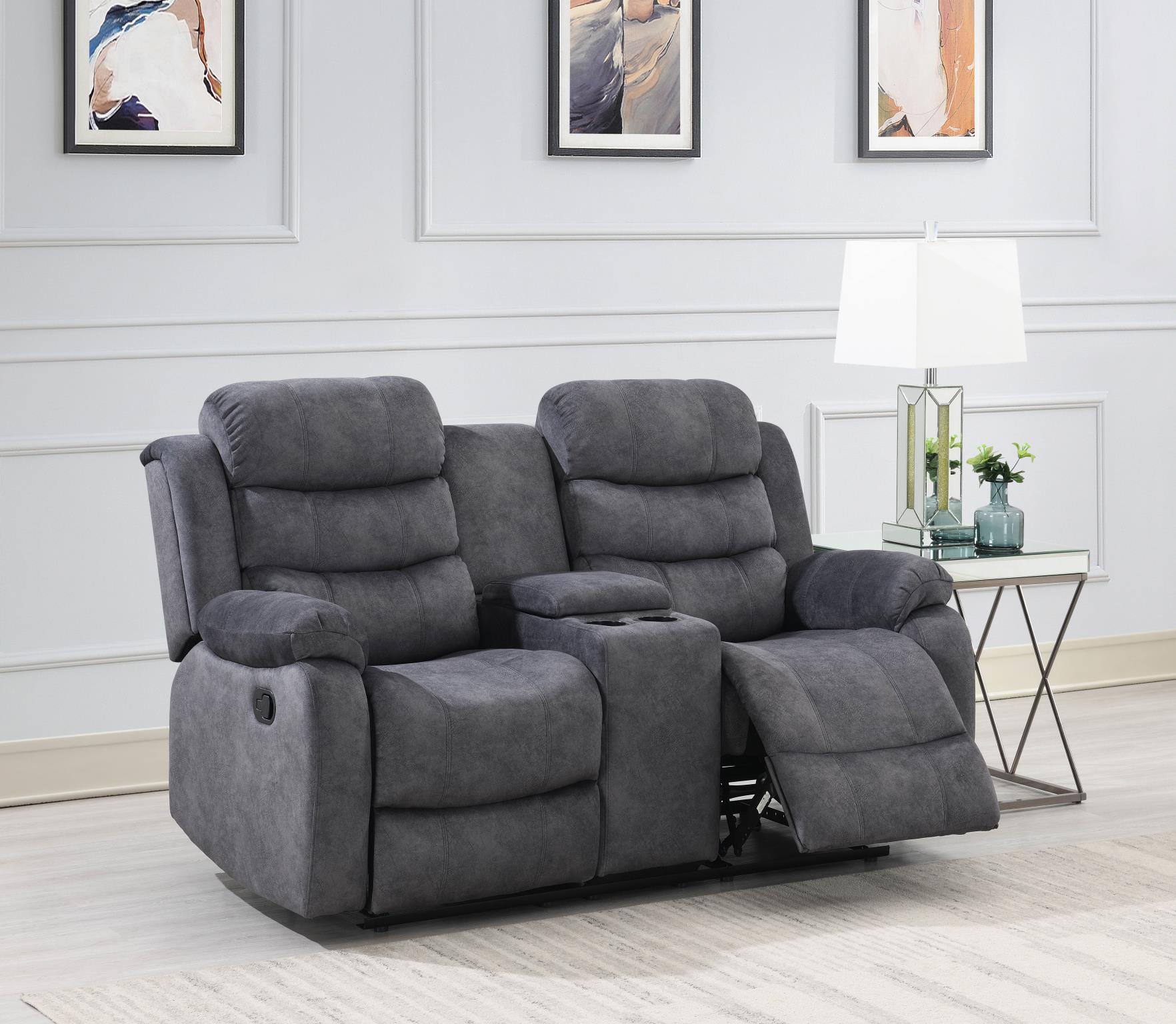 GRAY MOTION LOVESEAT view 2